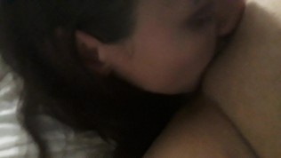 Latina Slut sucking pussy till she Squirts