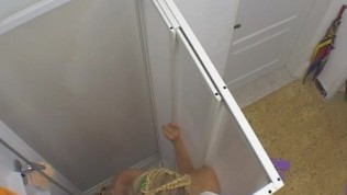 Lesbians in shower