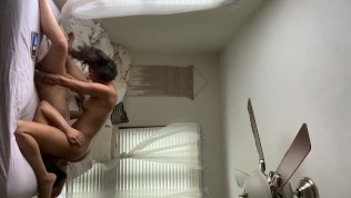 AMATEUR lesbians met on bumble fuck and 69