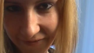 Amateur lesbian girlfriends toying with a strapon